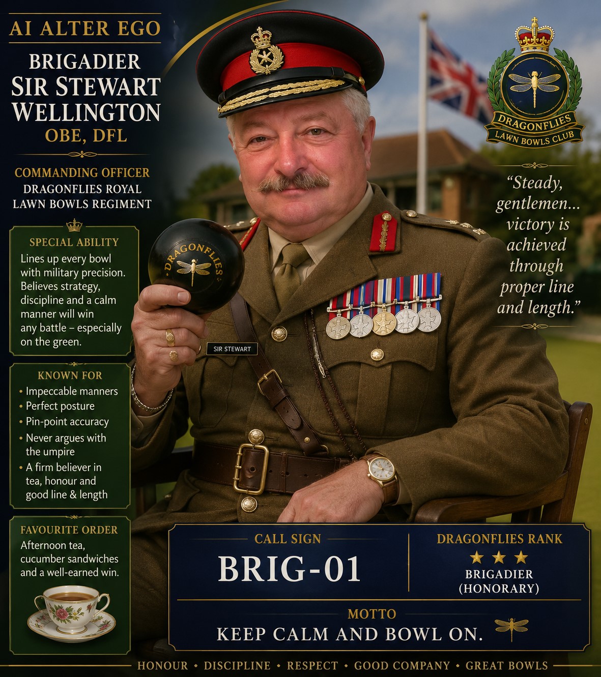Brigadier Sir Stewart Wellington AI Alter Ego