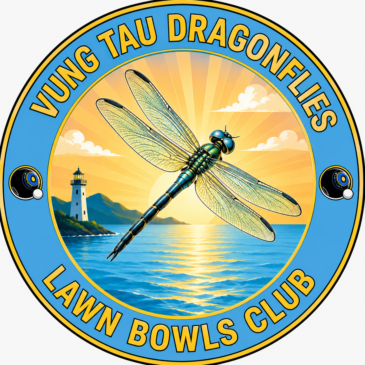 Vung Tau Dragonflies Lawn Bowls Club Badge