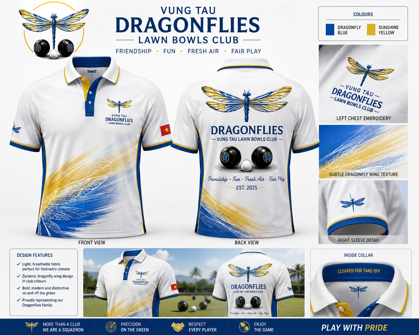 Vung Tau Dragonflies Club Shirt